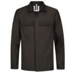 Profuomo Linen Cotton Overshirt Donker Bruin