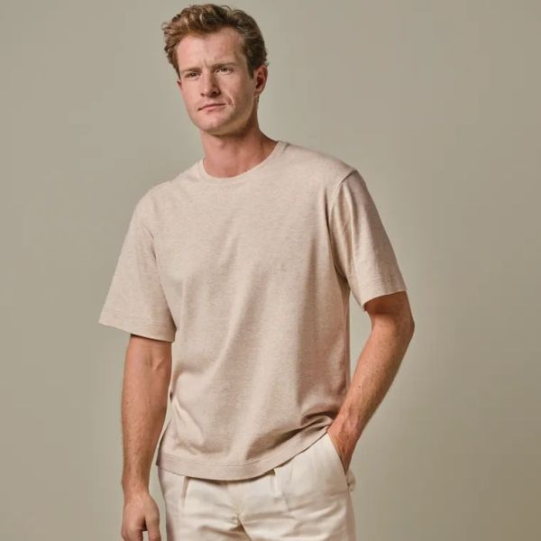 Profuomo Oversized T-shirt Beige
