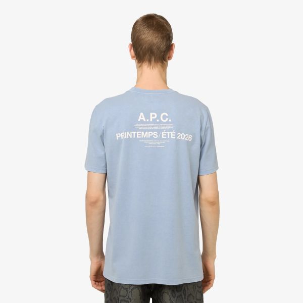 A.P.C. Printemps 26 T-shirt Licht Blauw