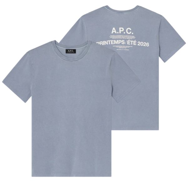 A.P.C. Printemps 26 T-shirt Licht Blauw