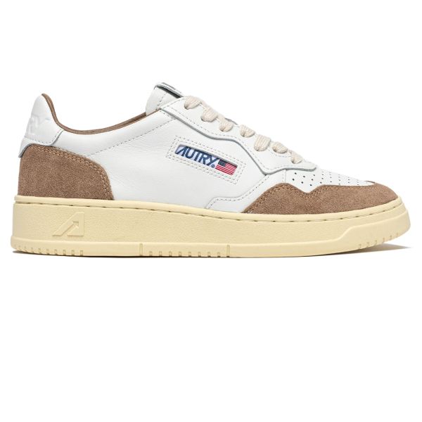 Autry Medalist Low Sneaker Wit/Bruin