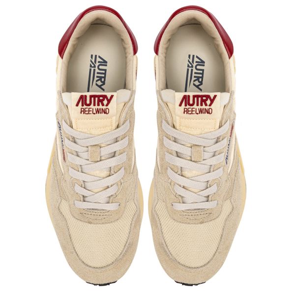 Autry Reelwind Low Sneaker Off White/Rood
