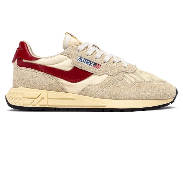 Autry Reelwind Low Sneaker Off White/Rood
