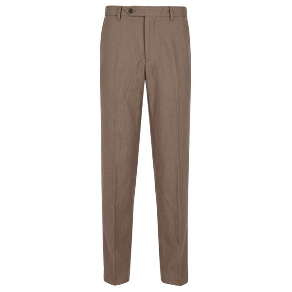 Berwich Negroni FF Linnen Chino Bruin