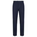 Berwich Negroni FF Linnen Chino Navy