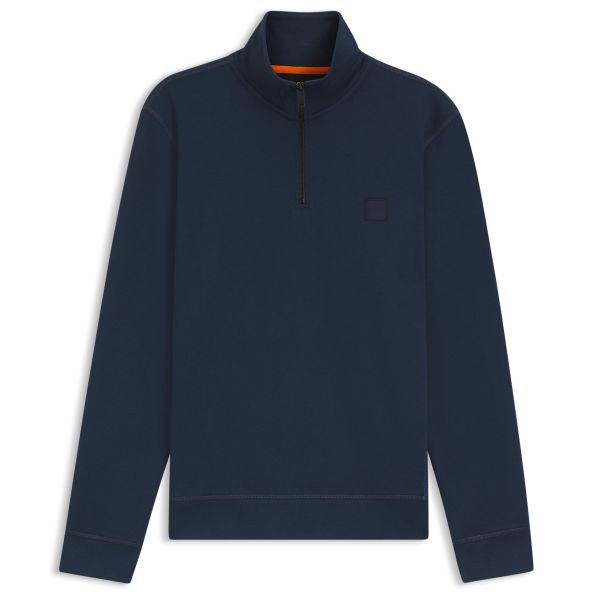 Boss Zetrust Half Zip Sweater Donker Blauw