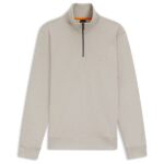 Boss Zetrust Half Zip Sweater Grijs