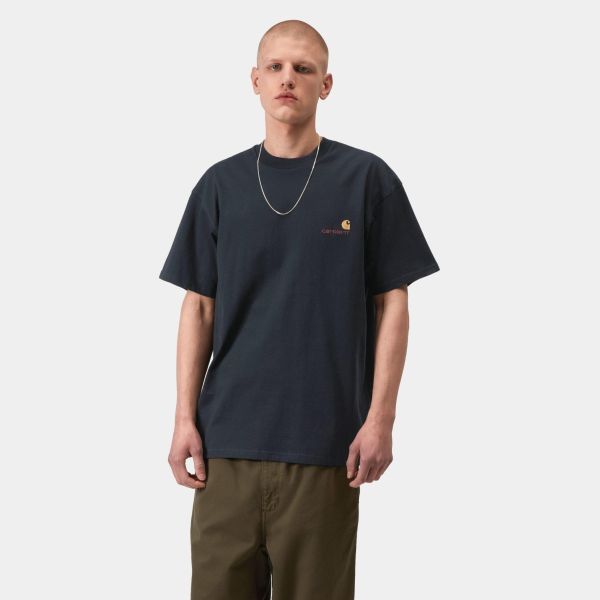 Carhartt WIP American Script T-shirt Navy