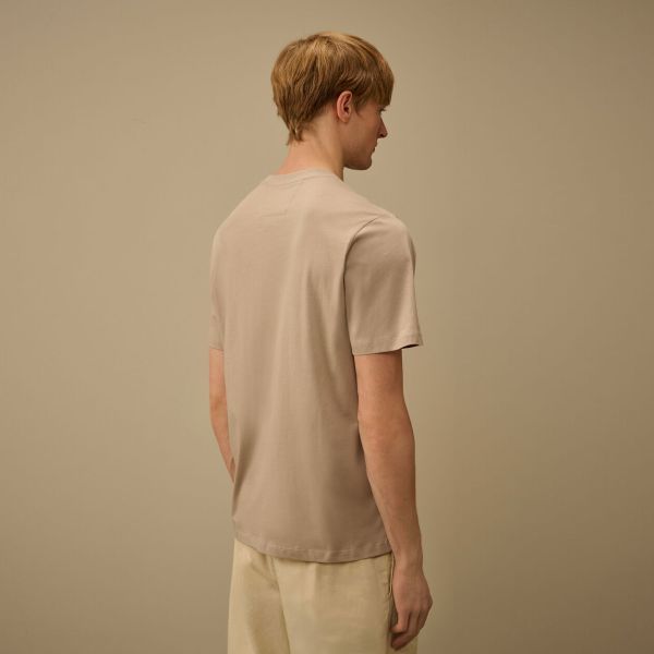 CP Company Logo Patch T-shirt Beige