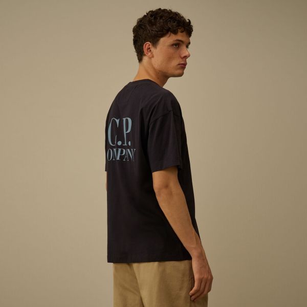 CP Company Printed Graphics T-shirt Navy