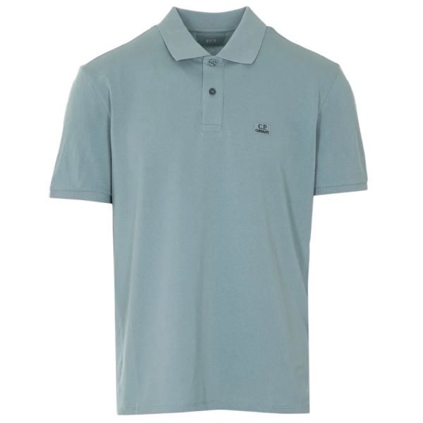 CP Company Stretch Piquet Polo Licht Blauw