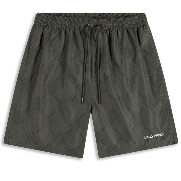 Daily Paper Dotted Monogram Zwembroek Donker Groen
