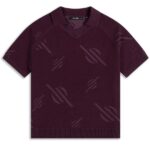 Daily Paper Monogram Knit Polo Paars