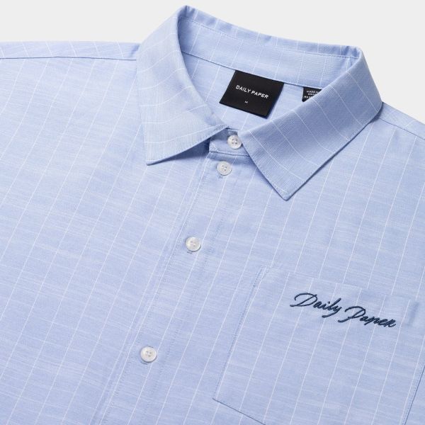 Daily Paper Script Overhemd Licht Blauw