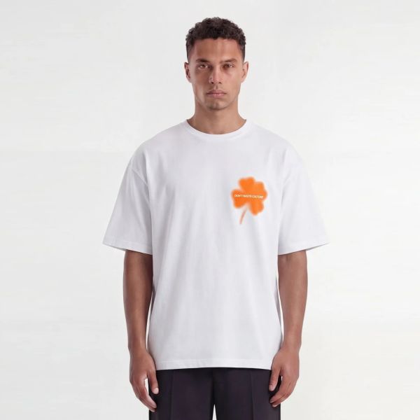 Don’t Waste Culture Kaorisa T-shirt Wit/Oranje