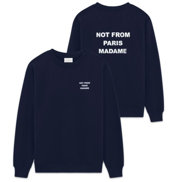 Drôle De Monsieur Slogan Sweater Navy