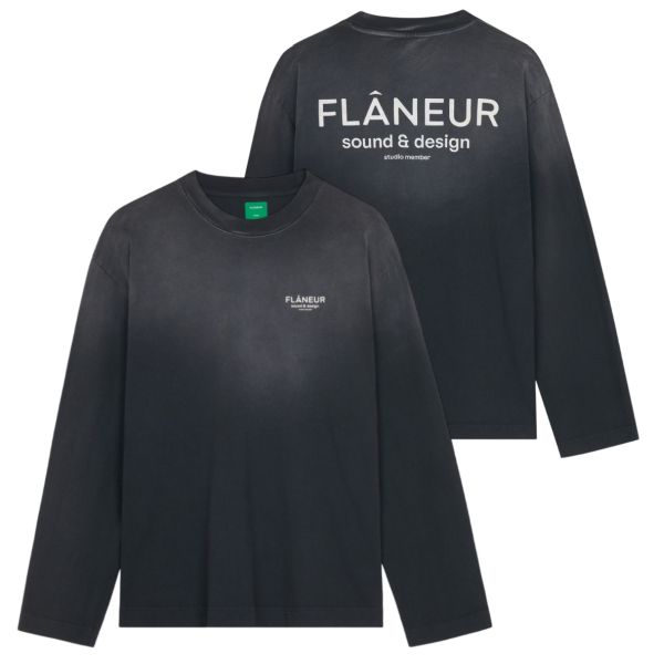 Flâneur Sound & Design Studio Longsleeve T-shirt Zwart