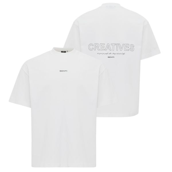 Genti Creatives T-shirt Wit