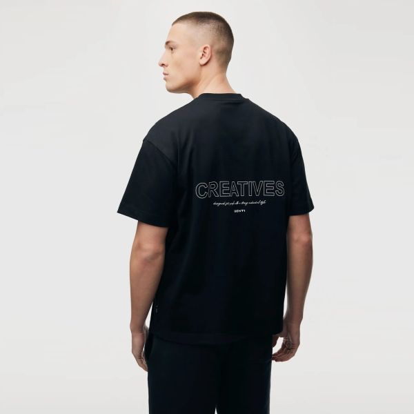 Genti Creatives T-shirt Zwart