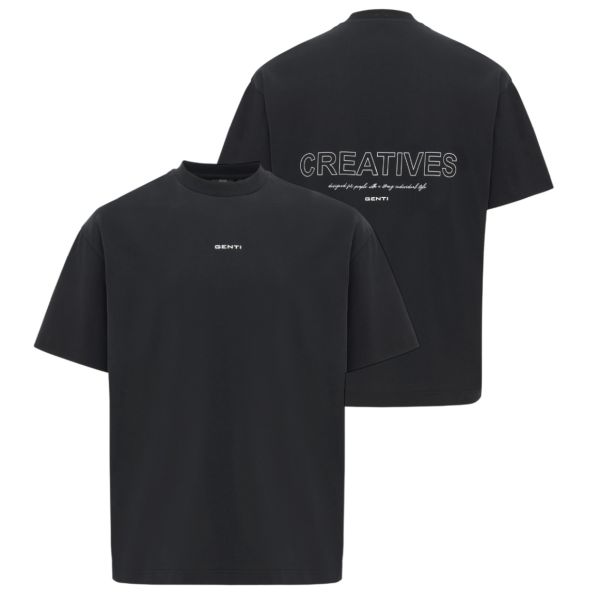 Genti Creatives T-shirt Zwart