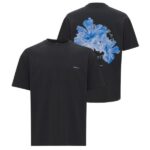 Genti Floral T-shirt Zwart