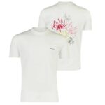 Genti Flower T-shirt Wit