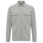 Genti Oaks Zip Overshirt Grijs