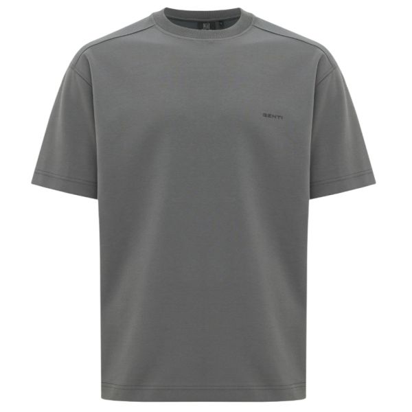 Genti Relaxed Fit T-shirt Antraciet