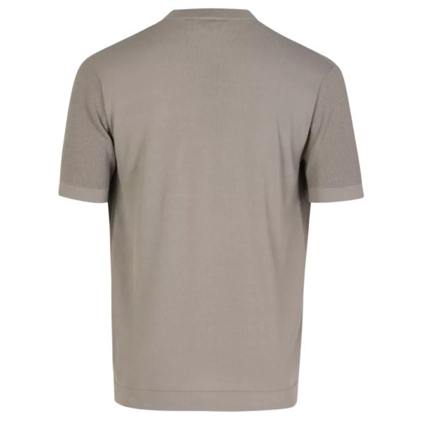 Genti Round Knitted T-shirt Bruin