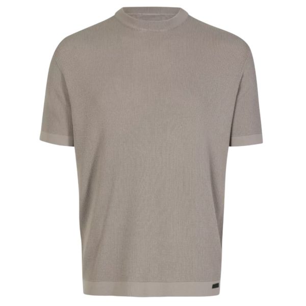 Genti Round Knitted T-shirt Bruin