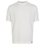 Genti Round Knitted T-shirt Off White