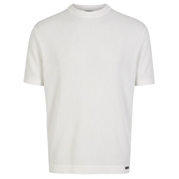 Genti Round Knitted T-shirt Off White