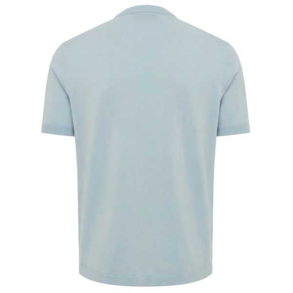 Genti Round T-shirt Licht Blauw