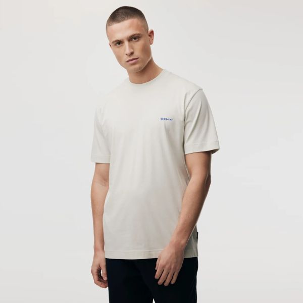 Genti Sea Print T-shirt Off White