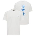 Genti Sea Print T-shirt Wit