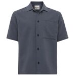 Genti Sunset Monogram Overhemd Antraciet