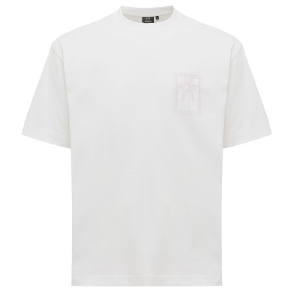 Genti Tropical T-shirt Wit