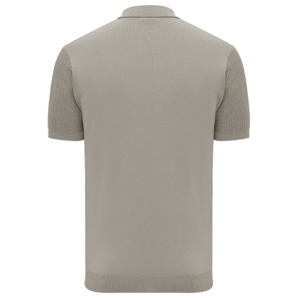 Gentiluomo 3 Buttons Knitted Polo Bruin