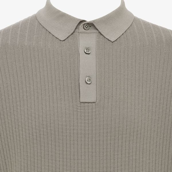 Gentiluomo 3 Buttons Knitted Polo Bruin