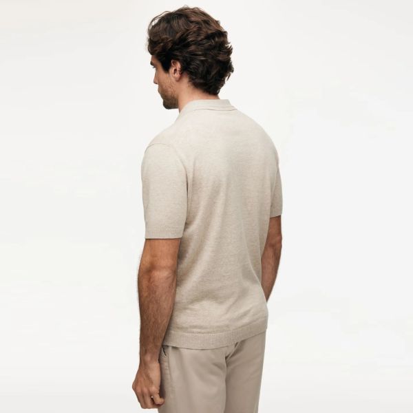 Gentiluomo No Buttons Polo Beige