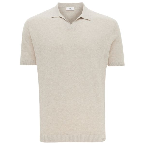 Gentiluomo No Buttons Polo Beige