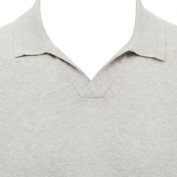 Gentiluomo No Buttons Polo Licht Groen