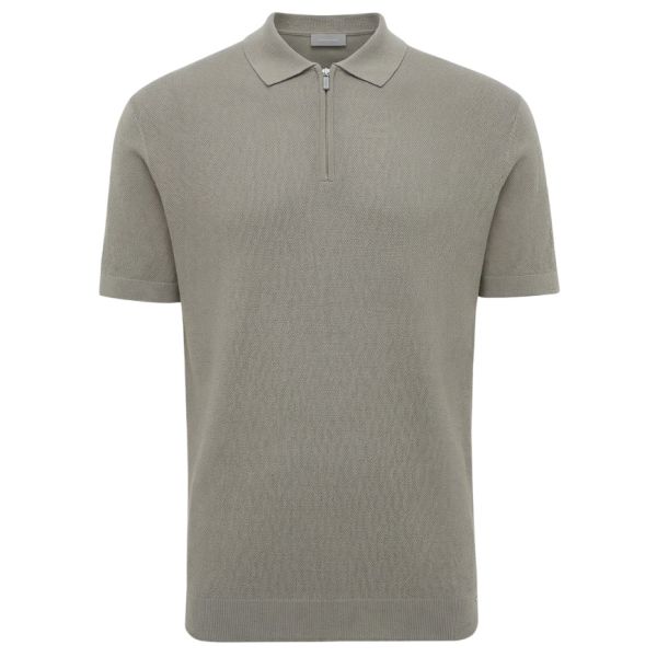 Gentiluomo Zip Polo Bruin