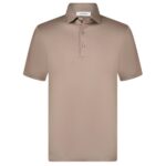 Gran Sasso Interlock Cotton Polo Bruin