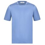 Gran Sasso Mercerized Cotton T-shirt Blauw