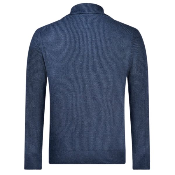 Gran Sasso Tennis Longsleeve Polo Navy