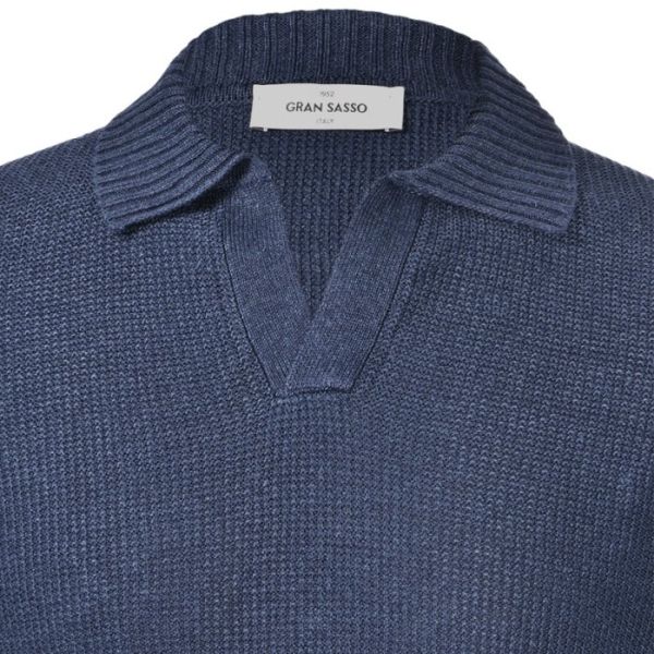 Gran Sasso Tennis Polo Navy