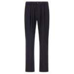 Herno Light Stretch Wool Pantalon Navy
