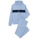 Lacoste Monogram Trainingspak Licht Blauw