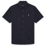 Lyle & Scott Linen Blend Overhemd Navy